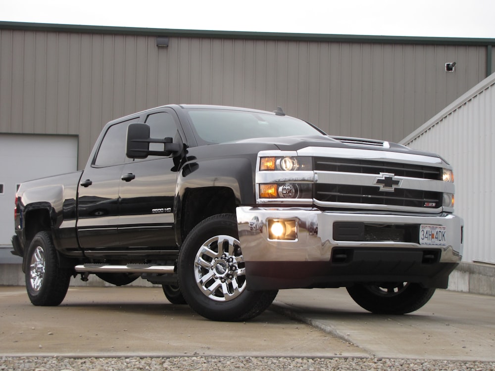 gray chevrolet crew cab pickup truck