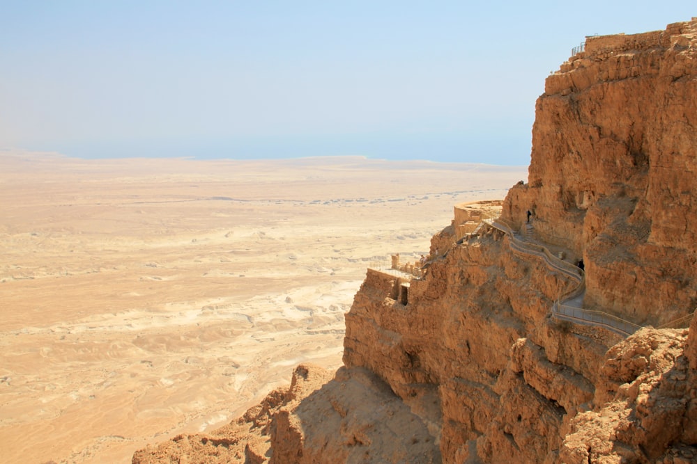 brown rock formation under blue sky during daytime