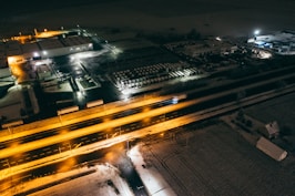 cars on road during night time