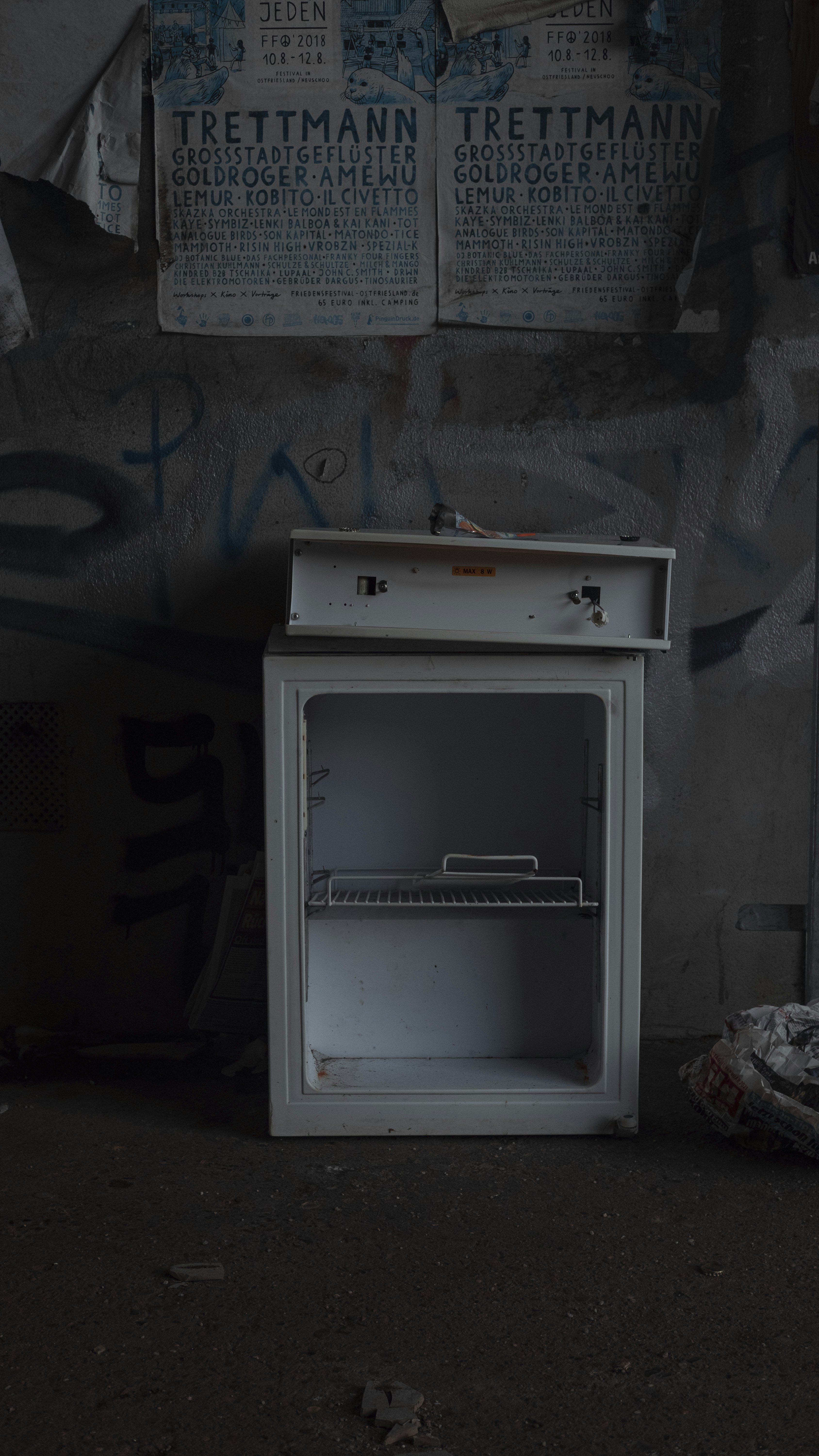 old fridge