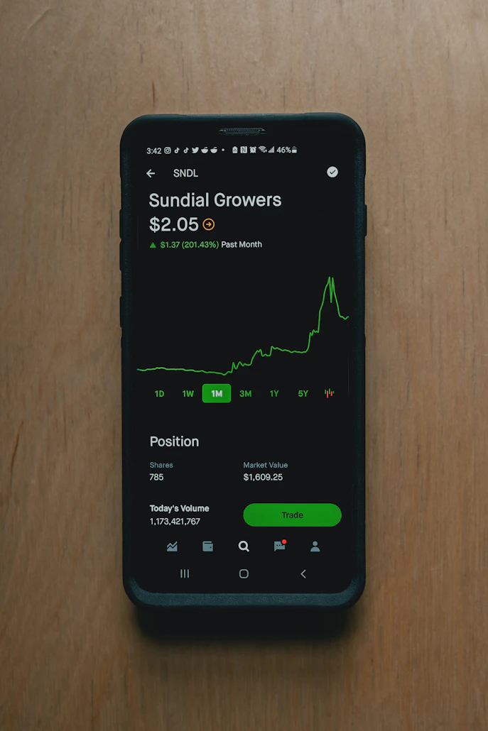 Retail investing using a mobile app
