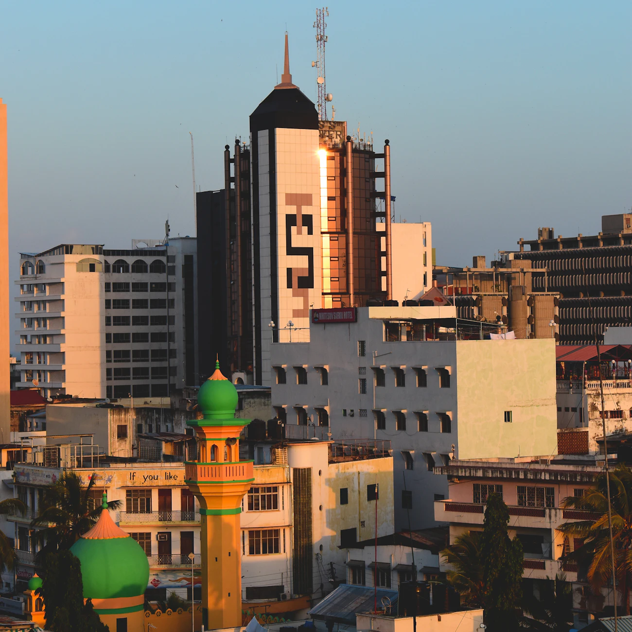 Solo traveler exploring the streets of Mombasa, Kenya