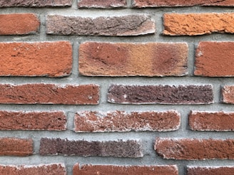 Detailed view of brickwork in a residential construction.