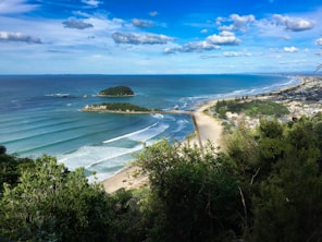 vistas de Mount Maunganui, Nueva Zelanda