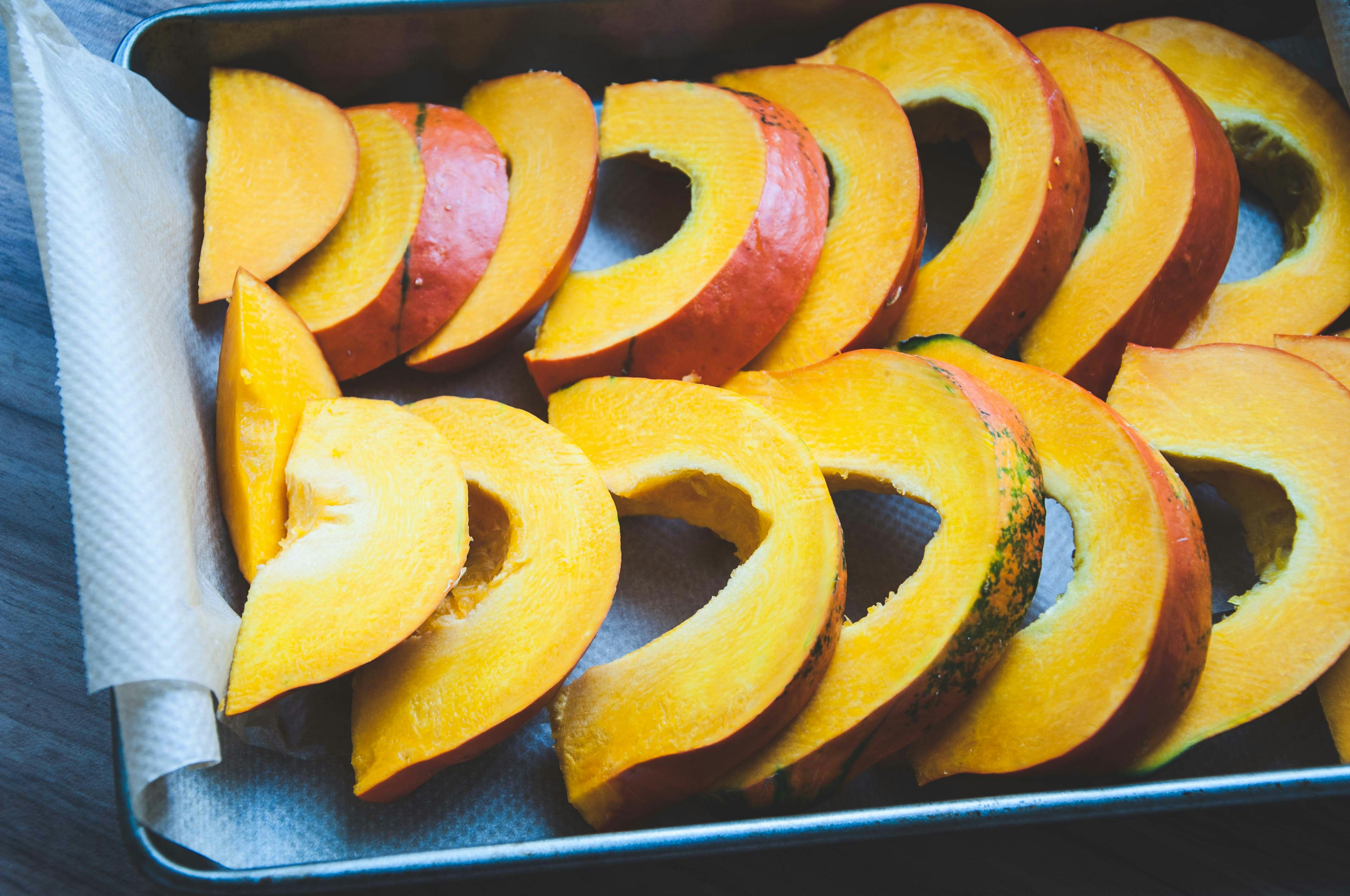 fruit arranged on a tray