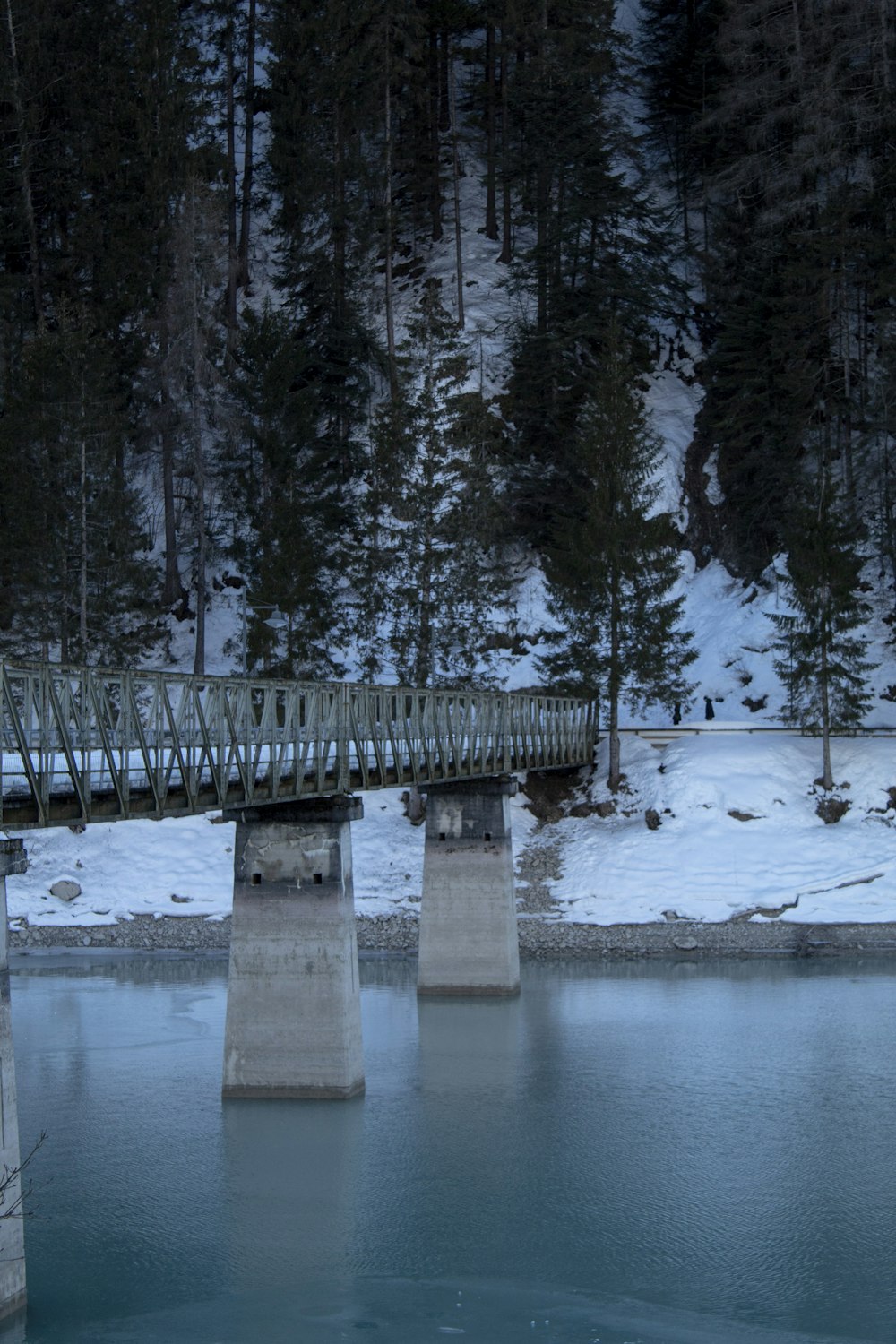 brown wooden bridge over river