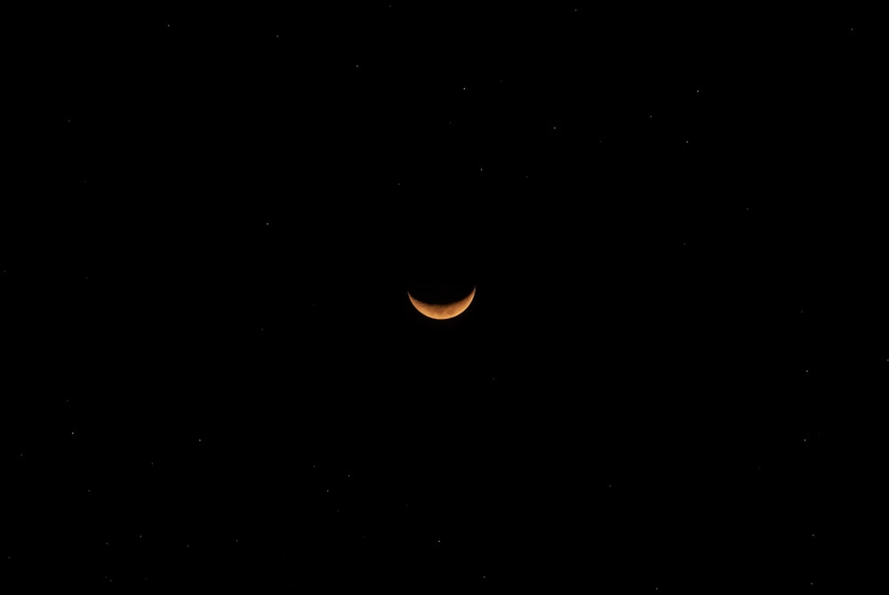 white and black crescent moon