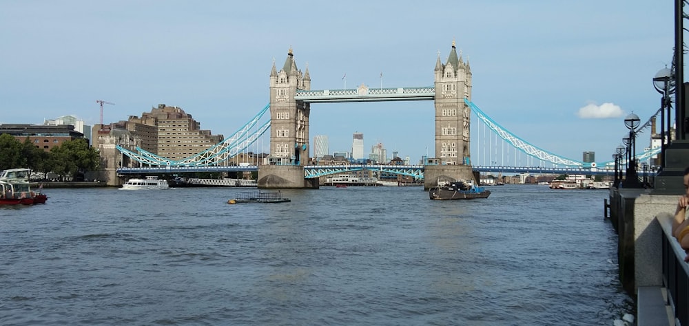 bridge over water under white sky during daytime