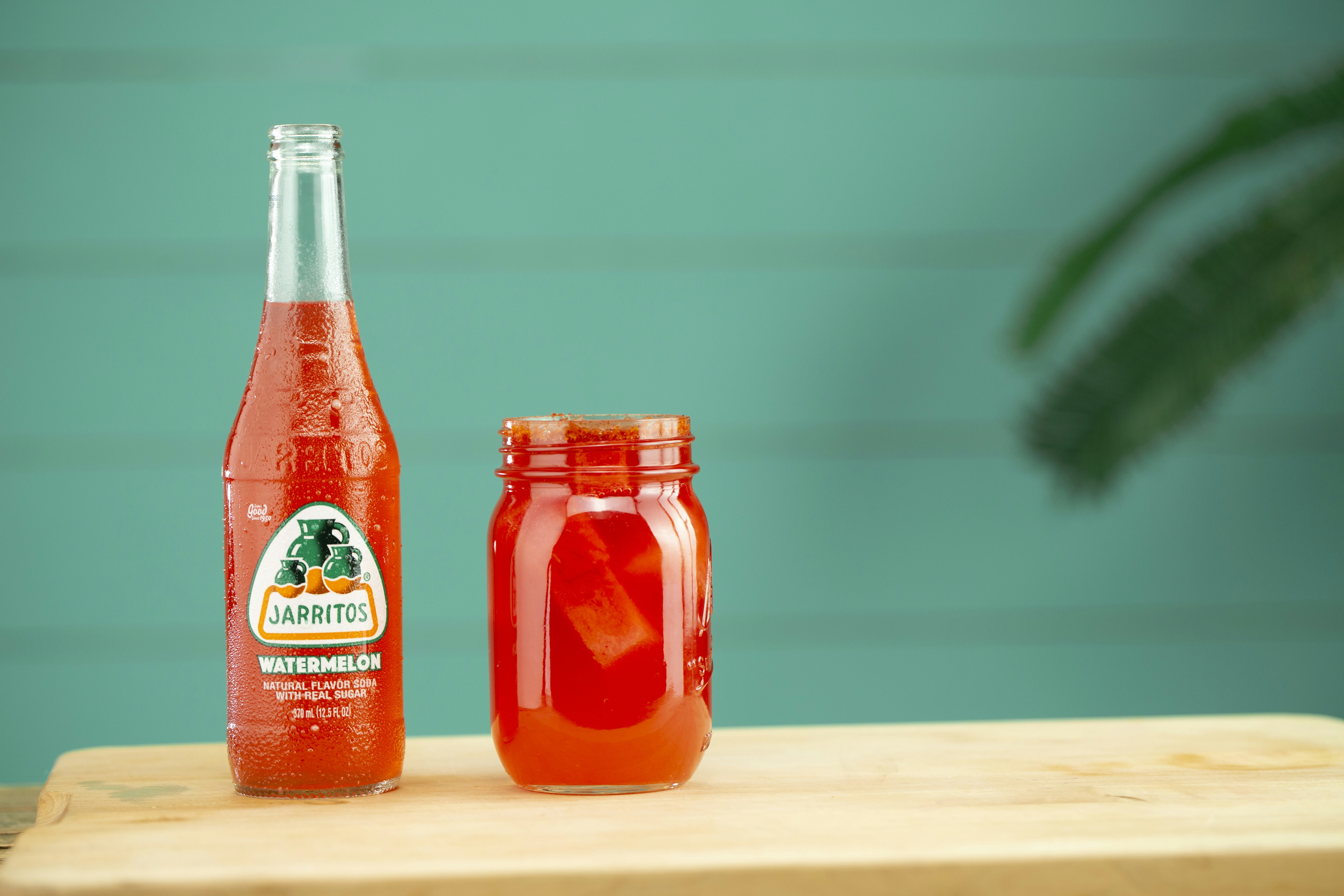 red and yellow labeled bottle