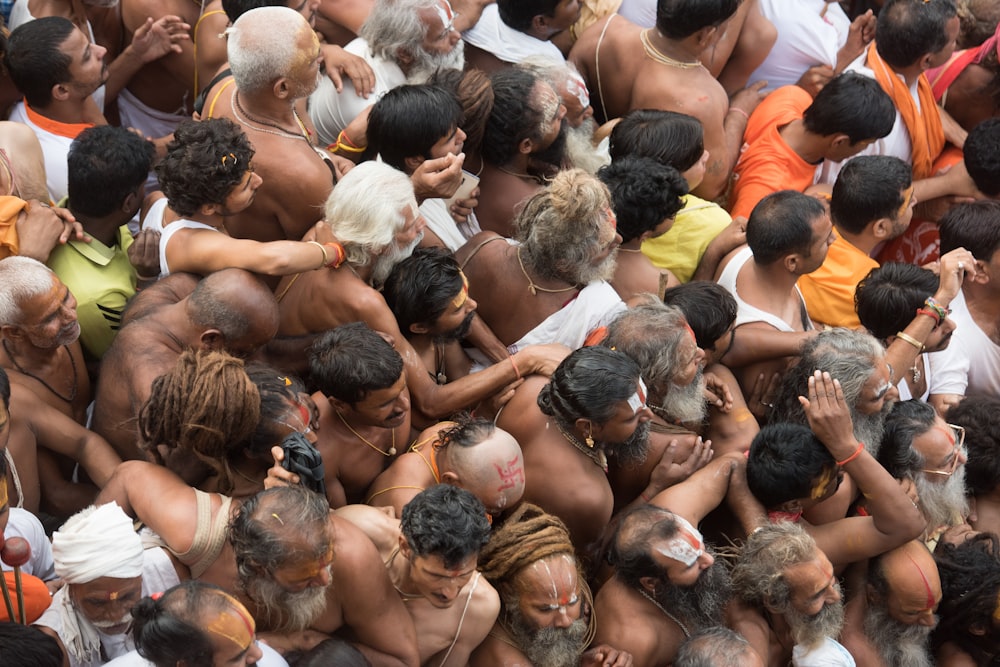 people gathering on a sunny day