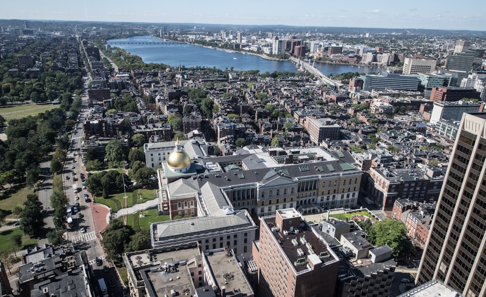 aerial view of city buildings during daytime