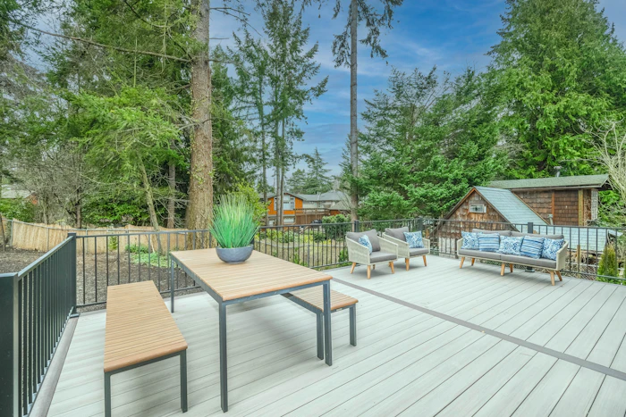 Cedar deck