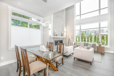 Stylish two-room apartment with spacious living room and dining area