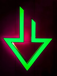 green and blue letter x