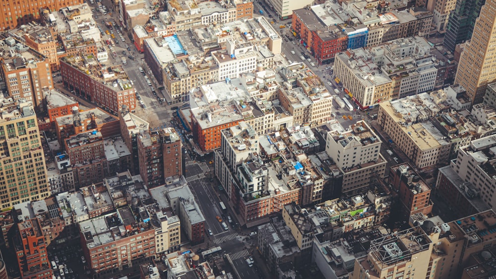 aerial view of city buildings during daytime