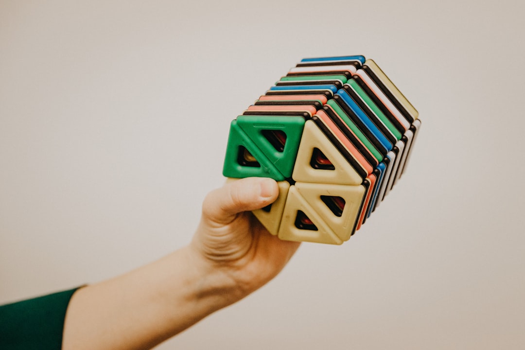 3 x 3 rubiks cube, The object was created using 3D printer technology, with which students work at the Faculty of Education of the Trnava University in Trnava.