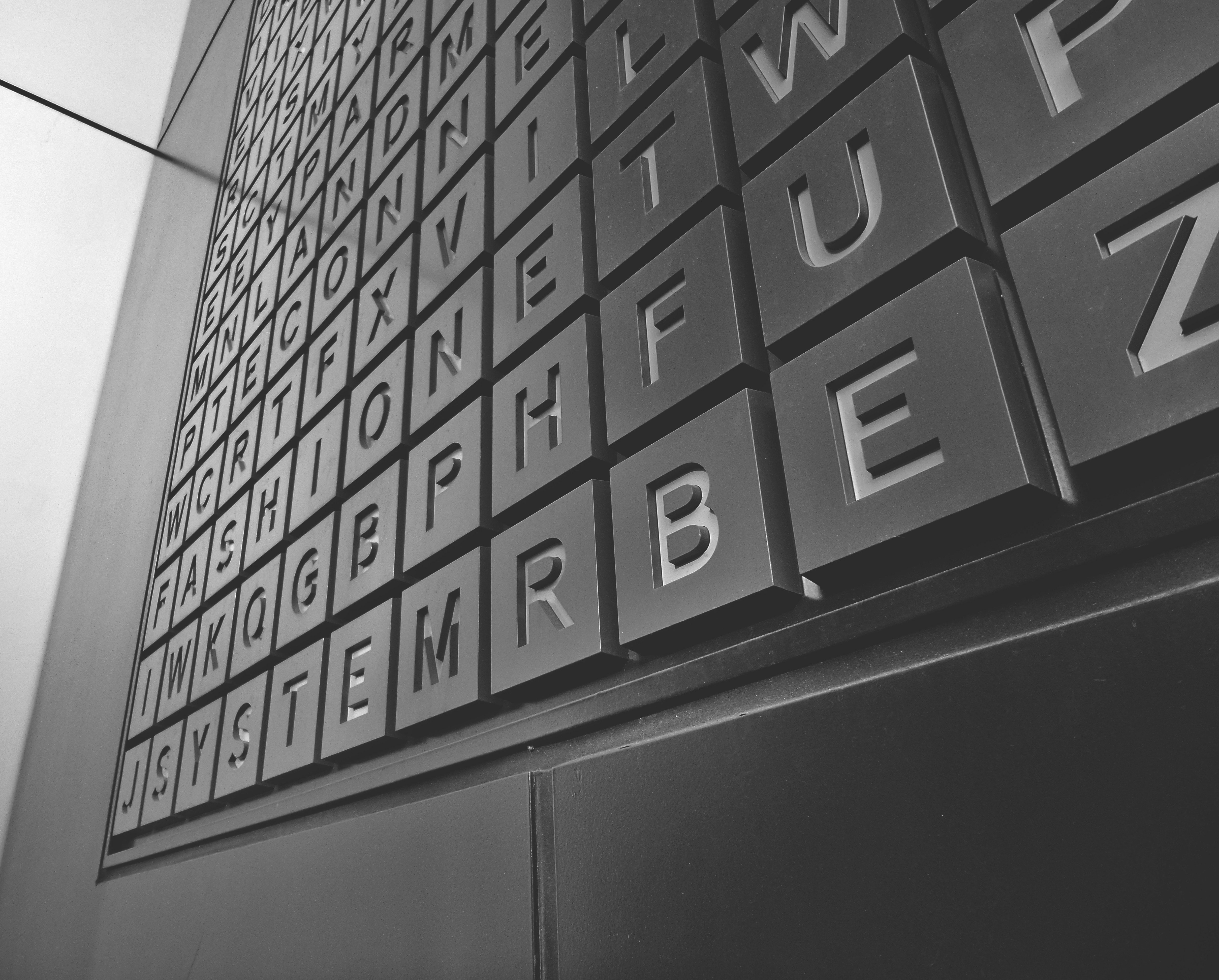 black and white photo of a calendar