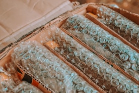 white and gray floral window curtain