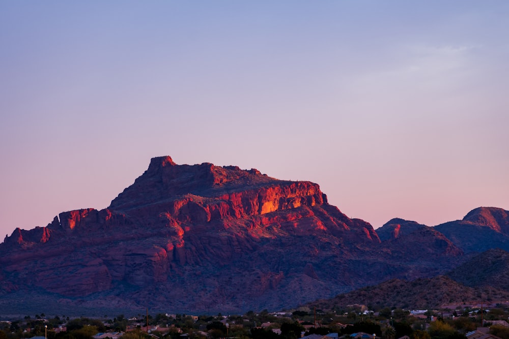 brown rocky mountain under white sky during daytime