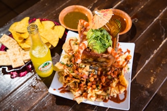 cooked food on white ceramic plate