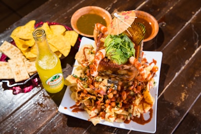 cooked food on white ceramic plate