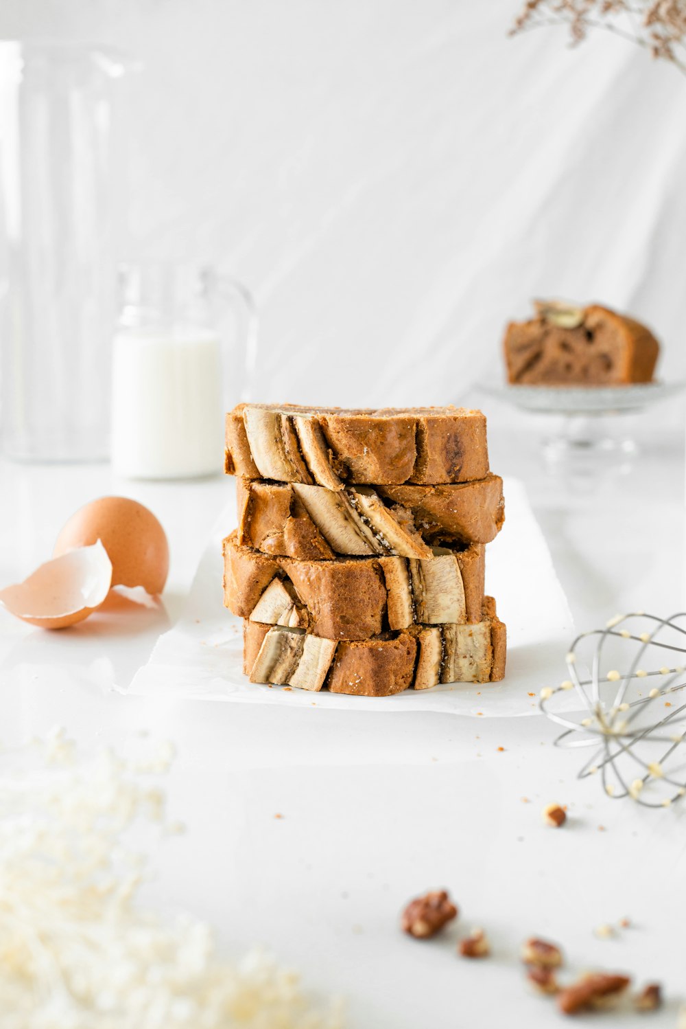 brown cookies on white table