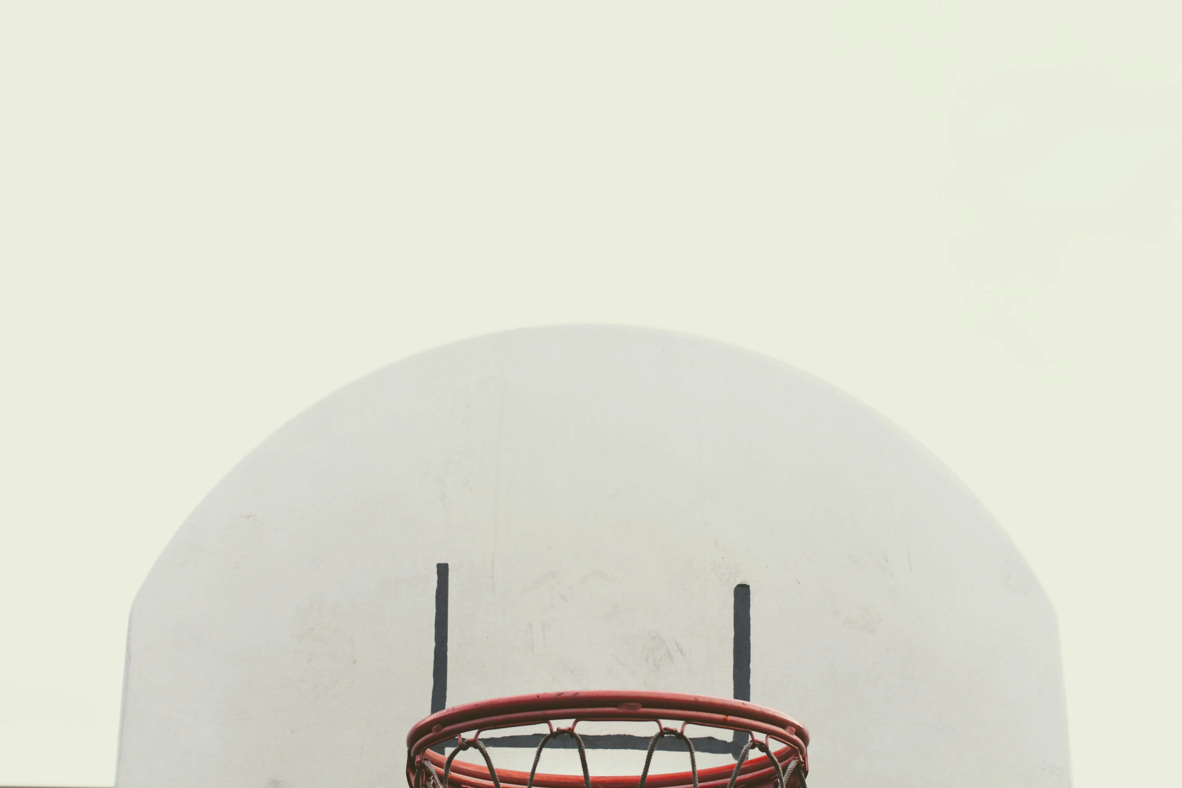 Backboard and rim
