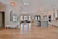 white wooden framed glass window