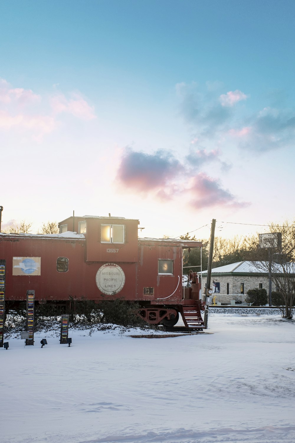 brown train on rail road during daytime