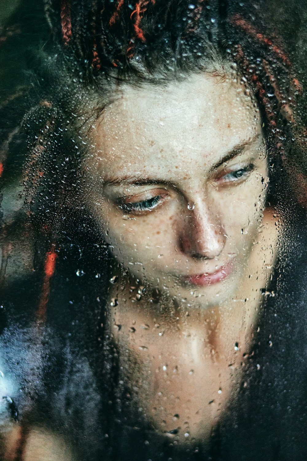 woman with black hair and black eyes