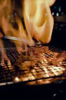 close up photo of grilled meat