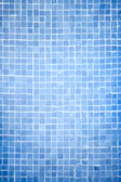 Sunlit bathroom floor showcasing small mosaic tiles in calming blue and white tones.