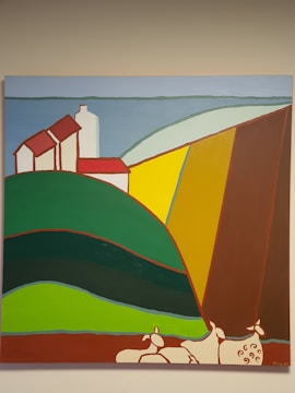 A cozy, hand-drawn style farm simulation game showing crops and animals.