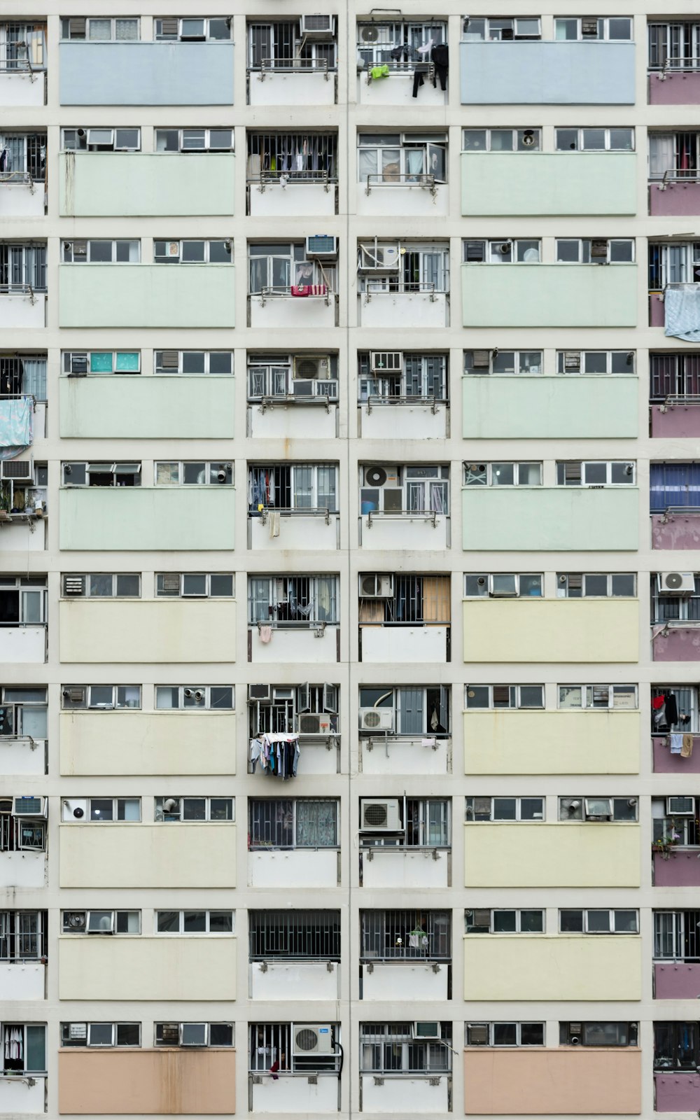 yellow and white concrete building