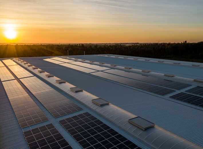 black and white solar panels