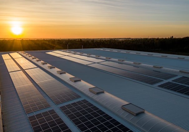 black and white solar panels