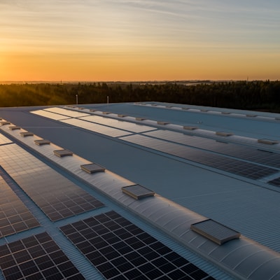 black and white solar panels