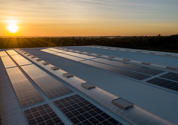 black and white solar panels