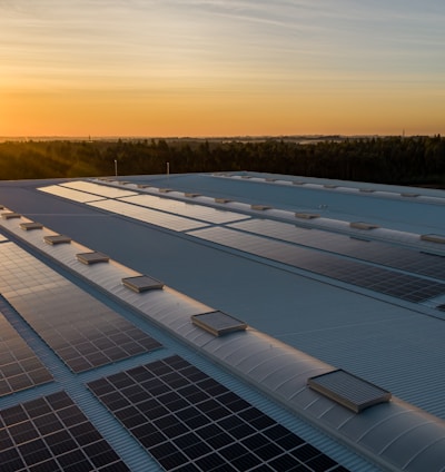 black and white solar panels