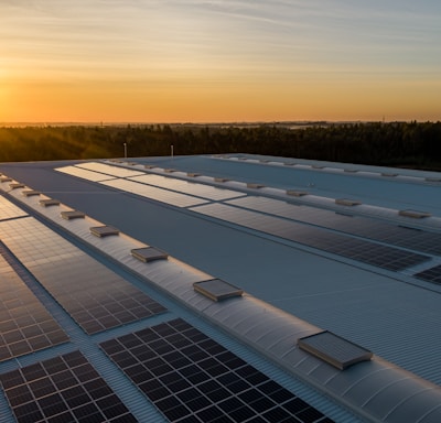 black and white solar panels