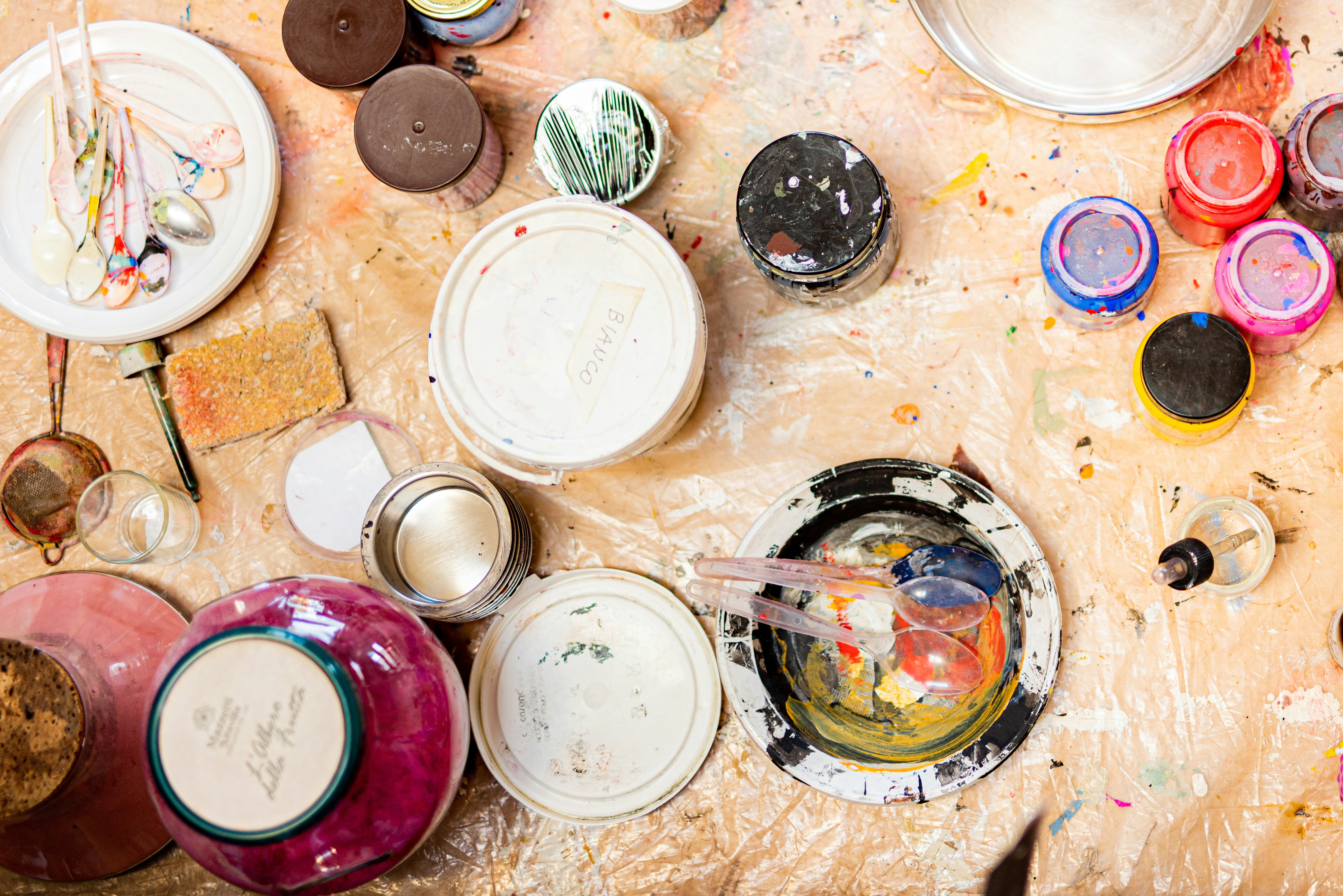 The artist's studio • in the atelier of the Italian artist and decorator Francesca Zoboli