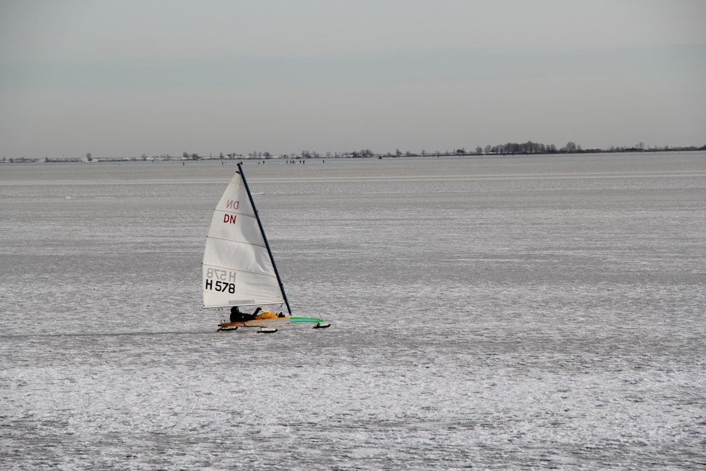 white sail boat on sea during daytime