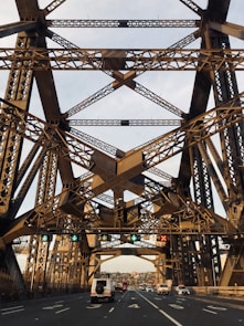 brown metal tower frame during daytime