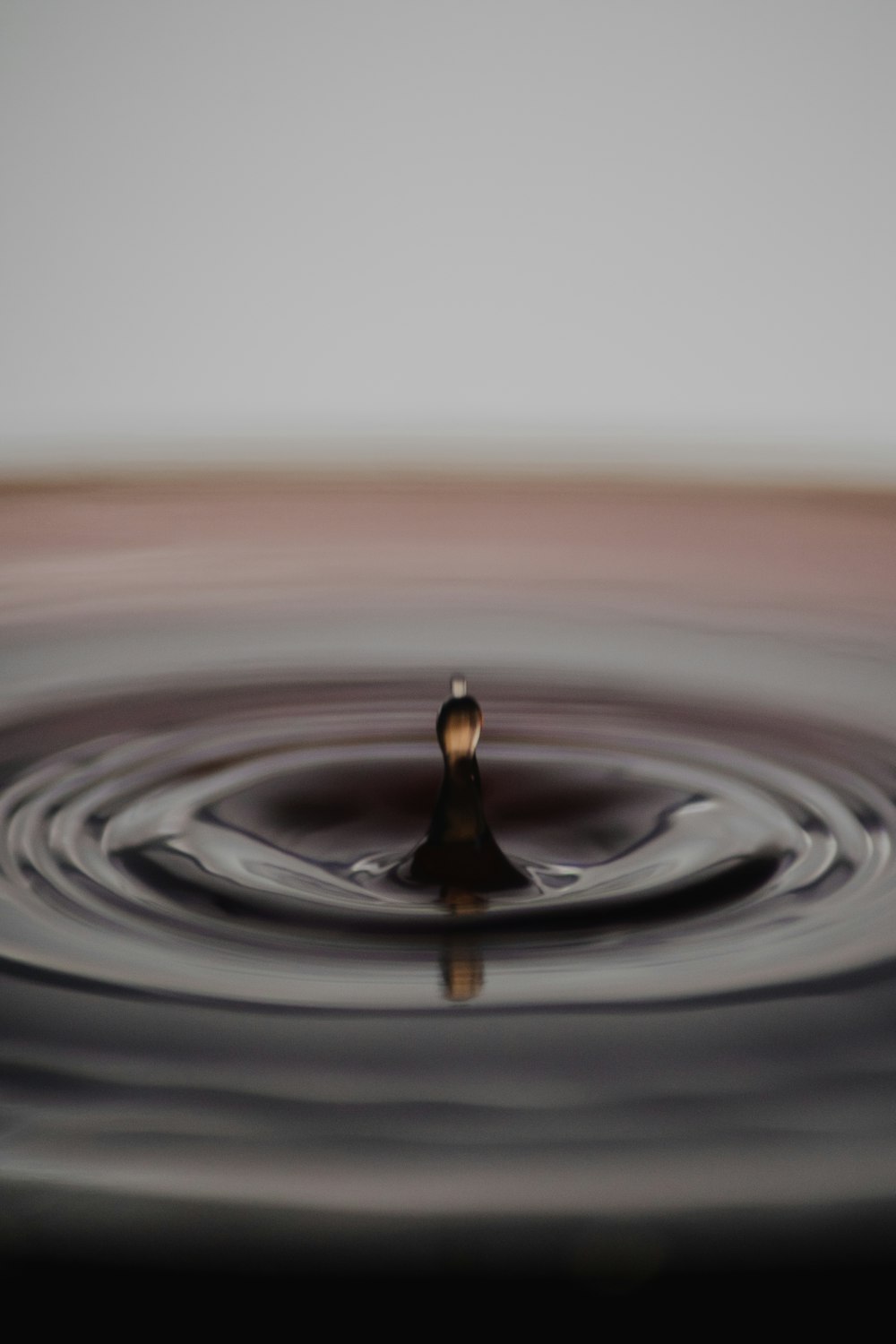 water drop in macro lens