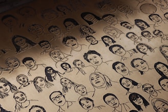 A collection of diverse avatars in various styles.