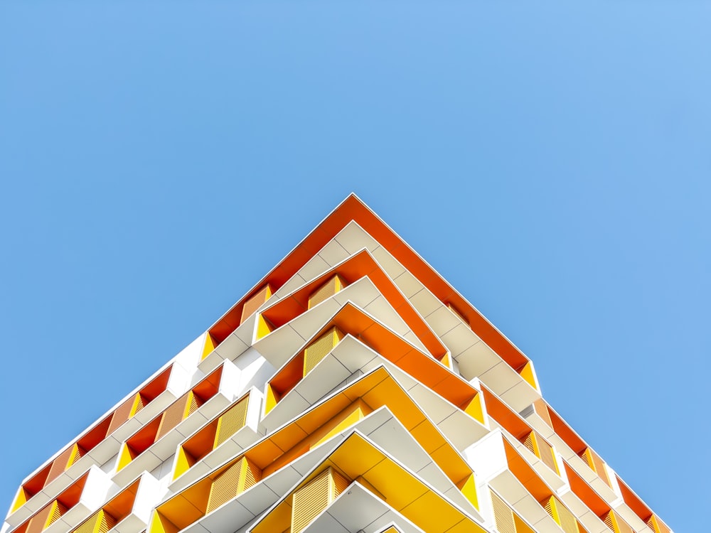 white and yellow concrete building