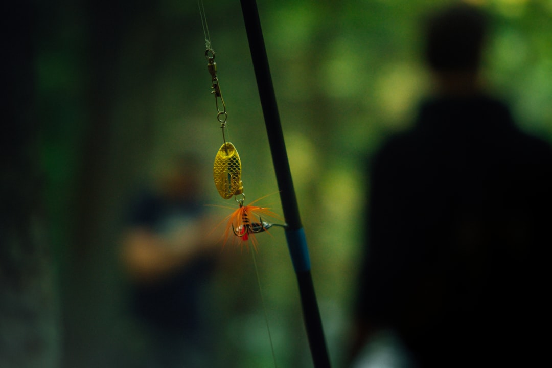 yellow and black insect on black metal rod