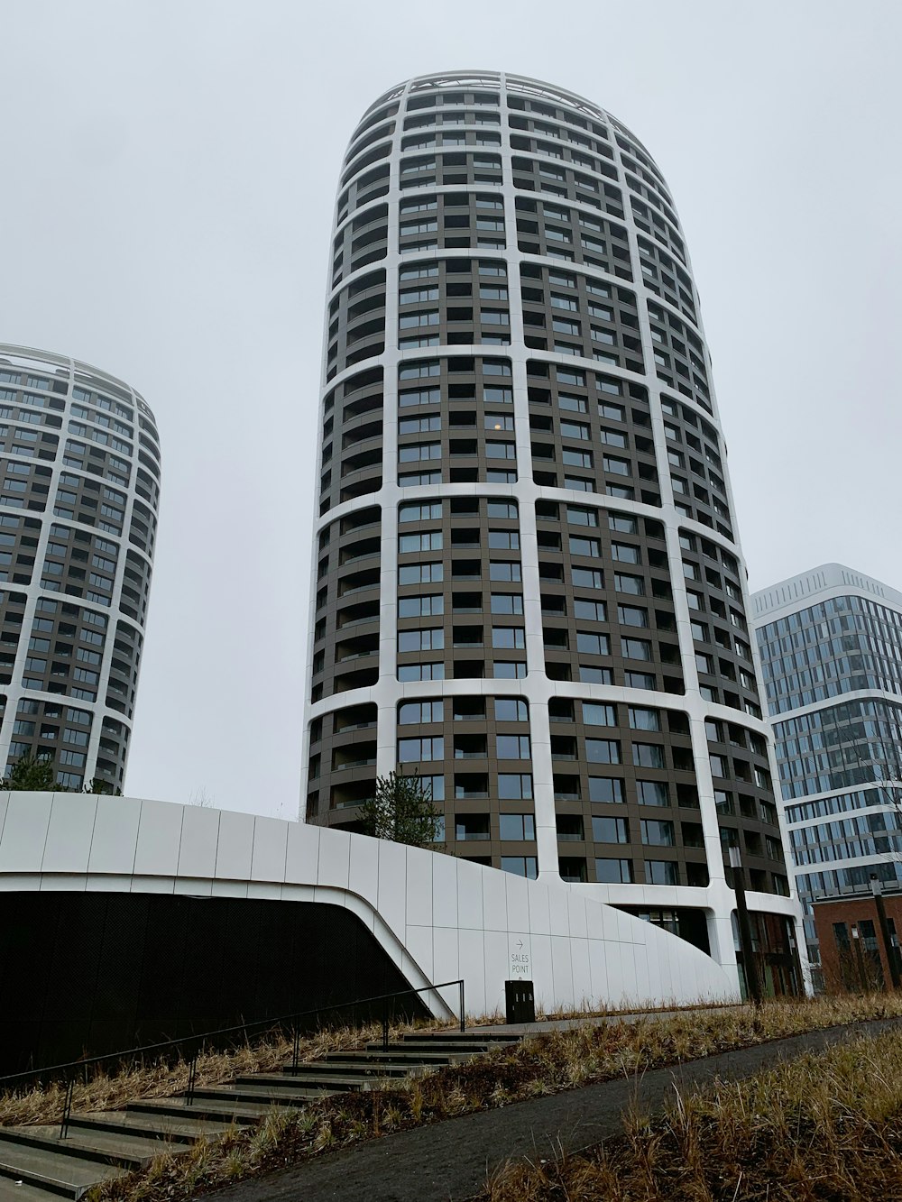 white and black concrete building