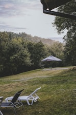 A peaceful outdoor setting for relaxation.