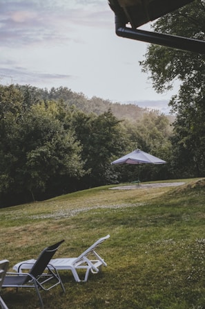A peaceful outdoor setting for relaxation.